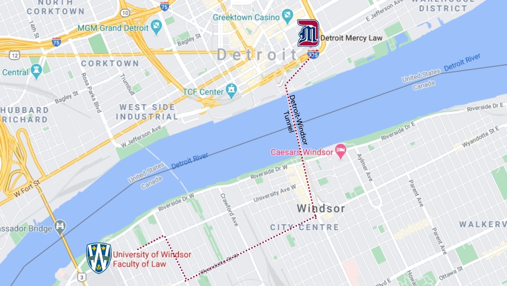 University Of Detroit Mercy Campus Map