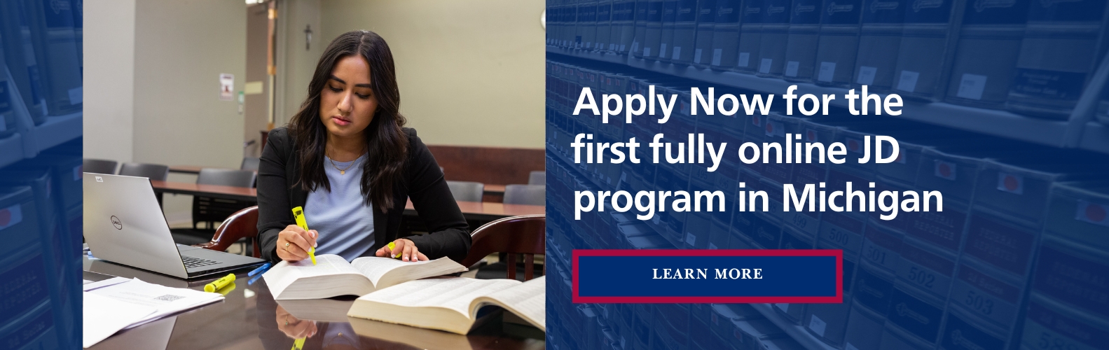 Now Accepting Applications for our Fully Online JD Program  