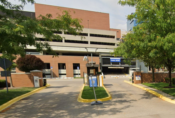 LAZ Blue Cross Blue Shield Parking Lot Entrance